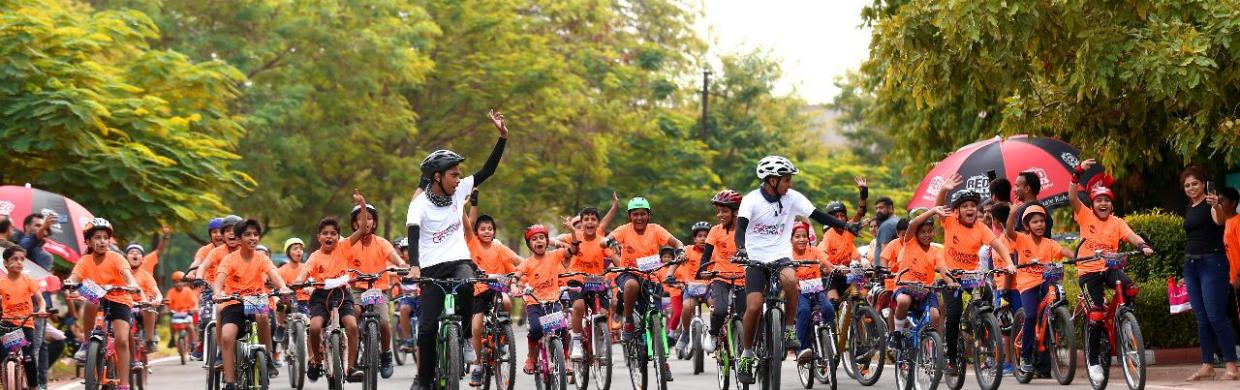 Children take a fun turn towards fitness in Junior Cyclothon supported by Fortis Jaipur