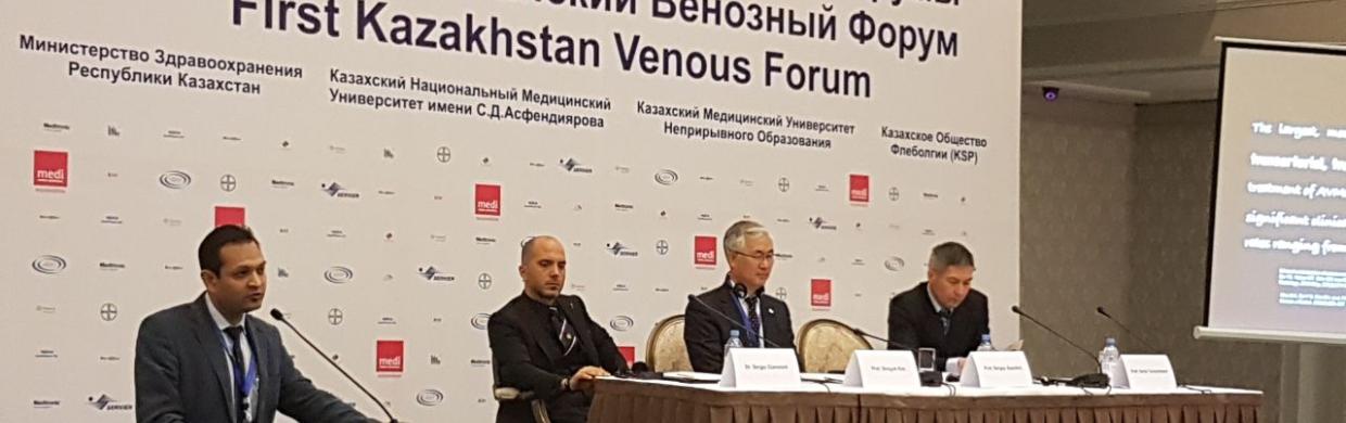 Dr Ravul Jindal invited as Faculty at First Kazakhstan Venous Forum