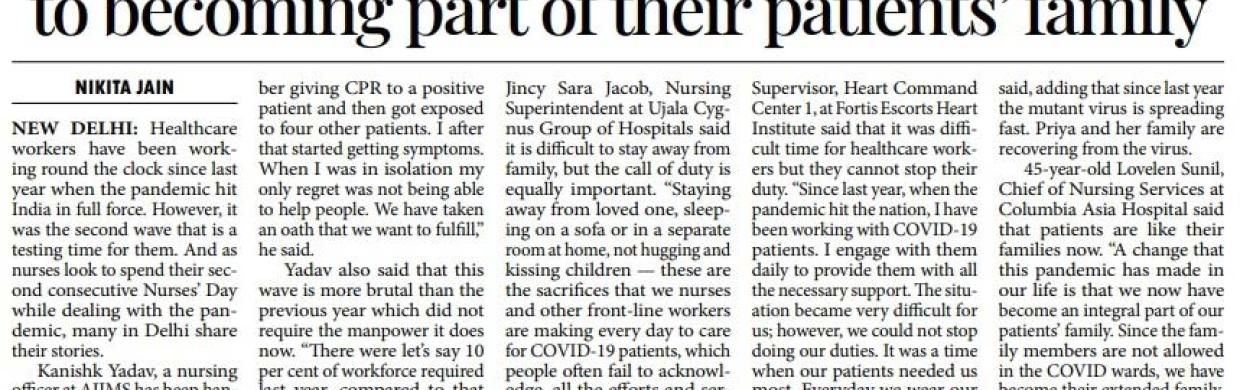 A second consecutive Nurses’ Day under pandemic shadow.